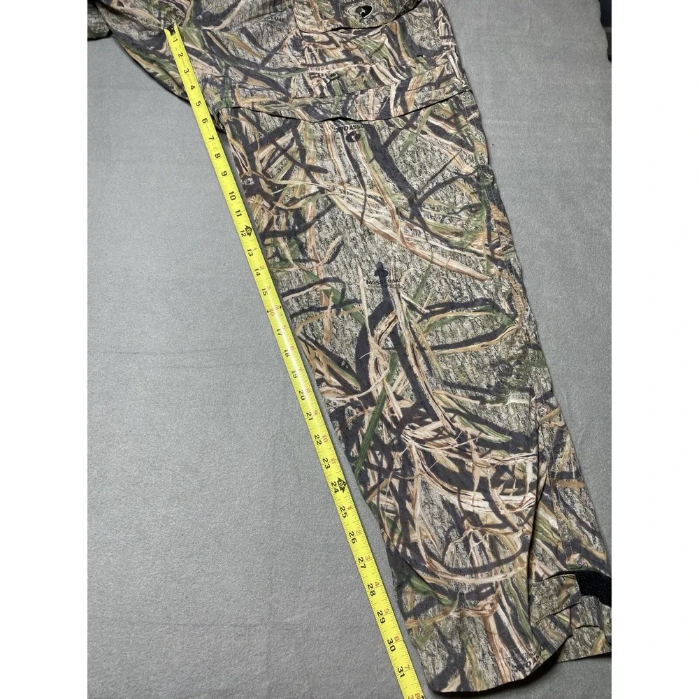Men's 2XL Mossy Oak Camo Cargo Pants Nylon Break Up‎ Outdoor Lightweight Belt